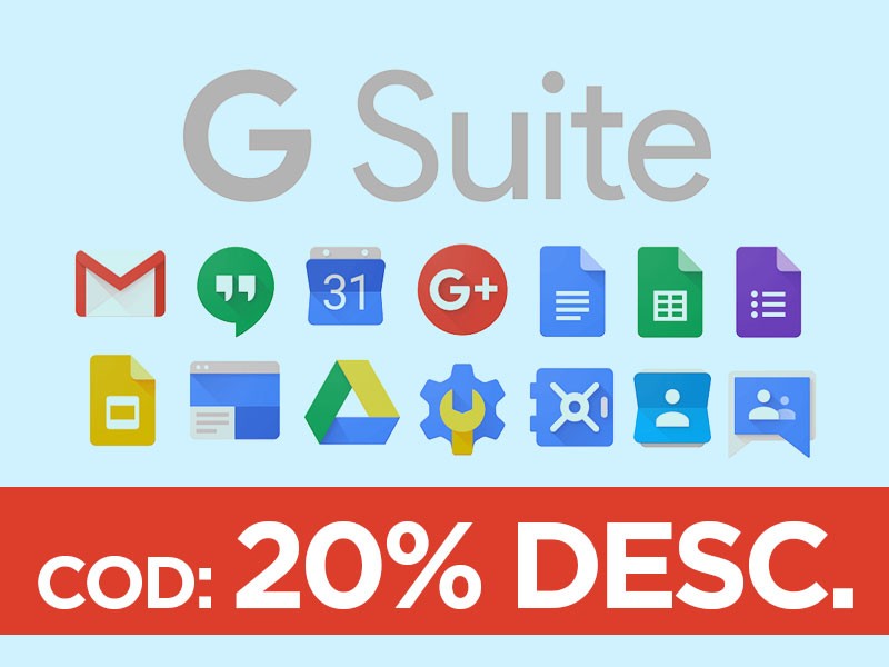 Código de Descuento para Google G Suite