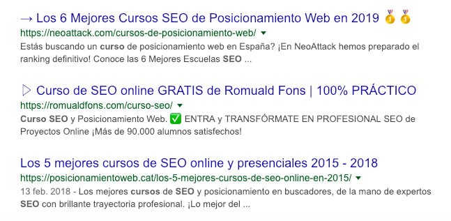 Mejorar SERP - Tips y Ejemplos